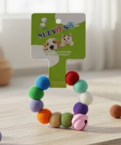 COLLAR DE POMPONES PARA GATO IMPORTADOR
