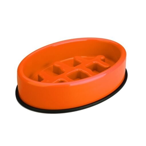 FISHBONE SLOW FEED NARANJA M-PETS