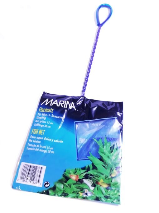 RED MARINA 15CM NYLON FISH NET BLUE