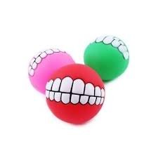 PELOTA DE VINILO C/ DIENTES Y CHIFLE IMPORTADOR