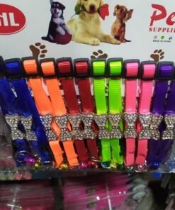 COLLAR GATO C/MOÑO DE STRASS  X 12 UN