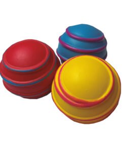 JUGUETE DE VINILO C/ CHIFLE (PELOTA ESPIRAL) HT