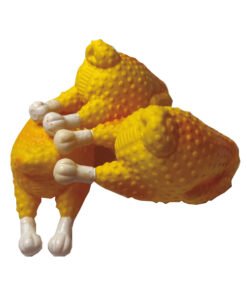 JUGUETE DE VINILO C/ CHIFLE (POLLO AL SPIEDO) HT