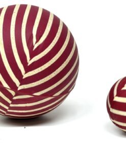 PELOTA A RAYAS ROJA/BLANCA PULPITO N-3 100MM