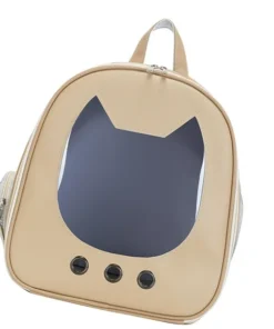 MOCHILA TRANSPORTE C/VISOR FORMA DE GATO