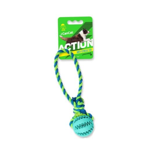 DENTAL BASEBALL C/MANIJA ROPE 30CM CAN CAT - Imagen 2