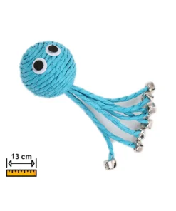 MC069 JUGUETE PULPO CON CASCABELL   13CM