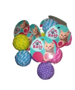 MC072 PELOTA RASCADORA P/ PERROS/ GATOS 5 CM