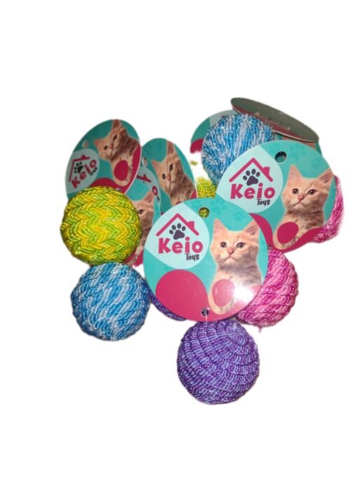 MC072 PELOTA RASCADORA P/ PERROS/ GATOS 5 CM