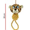 MC088 TIGRE CON SOGA P/MASCOTAS 15CM
