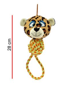 MC088 TIGRE CON SOGA P/MASCOTAS 15CM