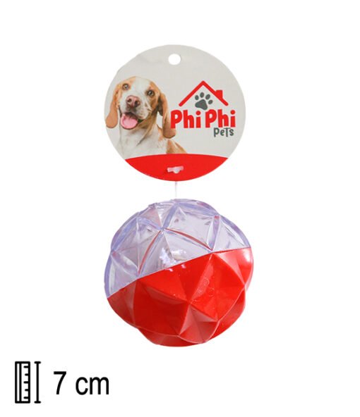 MC112 PELOTA CHIFLE Y LUZ 7CM