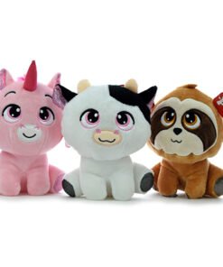 PELUCHE UNICORNIO-PEREZOSO-VACA SENTADOS