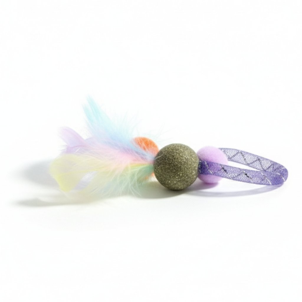 PELOTA CAT NIP C/TIRA Y PLUMA IMPORTADOR