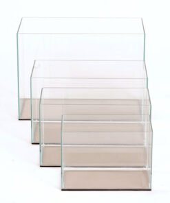 JUEGO DE PECERAS RECTANGULAR X 4 UN