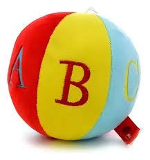 PELUCHE PELOTA CON SONAJERO