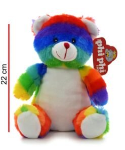 PELUCHE OSO COLORIDO 22CM