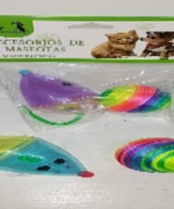 JUGUETE RATA PLASTICA C/PELOTA ARCOIRIS