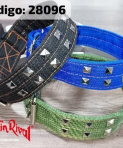 COLLAR DOBLE ANCHO C/10 TACHAS