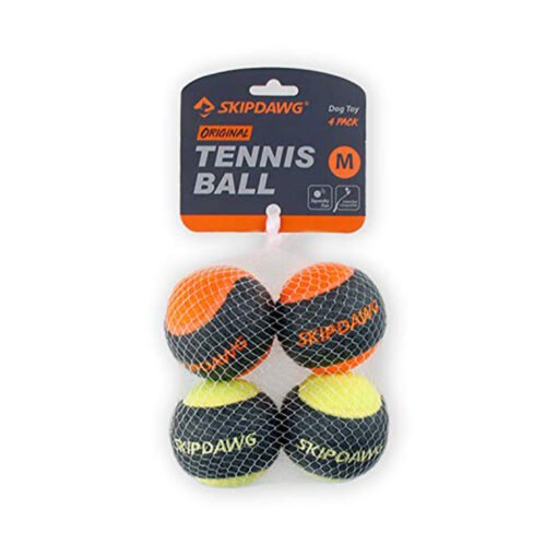 GIGWI SKIPDAWG TENNIS BALL X 4 UN MILLEX