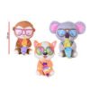 PELUCHE ANIMALES CON LENTES 20CM