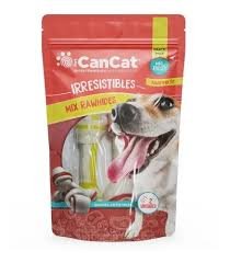 CAN CAT HUESO CUERO BICOLOR X 3 UNIDADES