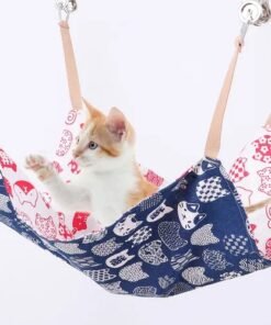 HAMACA DE TELA COLGANTE P/MASCOTAS