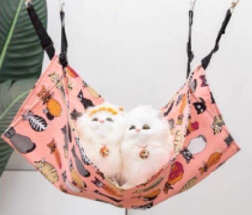HAMACA DE TELA COLGANTE P/MASCOTAS