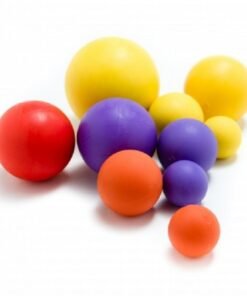 PELOTAS MACIZAS X 5 32 MM FLUO VERDEO  HT