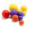 PELOTAS MACIZAS X 5 44 MM FLUO VERDEO  HT