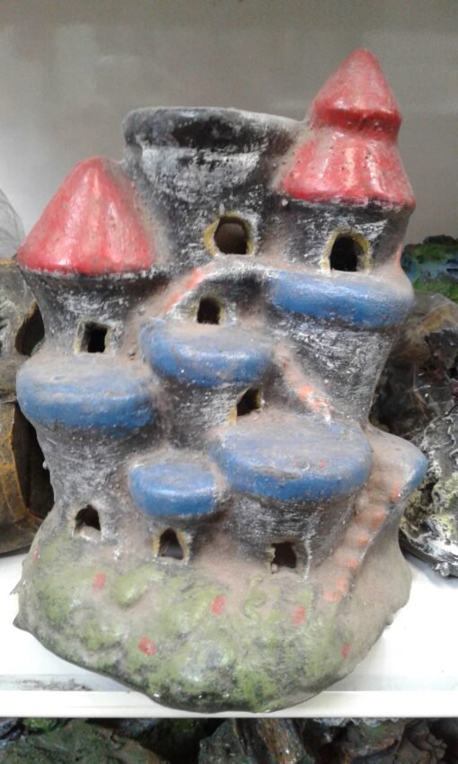 CASTILLO 3 ALTURAS CERAMICA PINTADO GALARZA HT