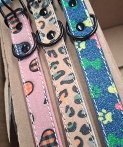 COLLAR ESTAMPADO C/BRILLOS 50CM X 3 CM