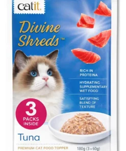 CATIT DIVINE SHREDS ATUN EN GELATINA X 180 GS