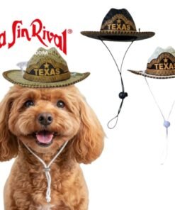 SOMBRERO DE PAJA P/MASCOTAS UNICO TALLE