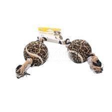 HUESO ALGODON C/ 2 PELOTAS ANIMAL PRINT MILLEX