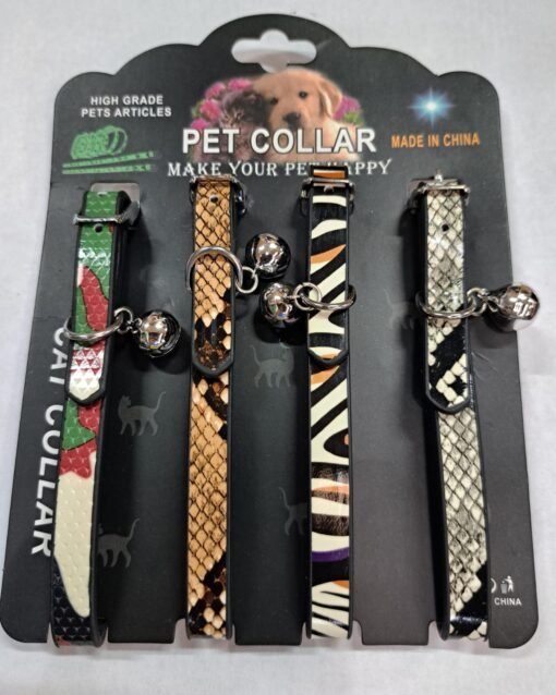 COLLAR P/GATO CUERINA X 4 UN VARIOS MOD