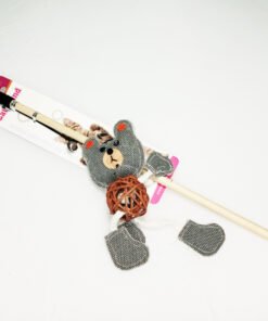 PALITO DE MADERA CON OSO DE LONA MILLEX