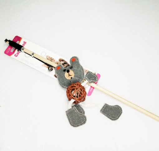 PALITO DE MADERA CON OSO DE LONA MILLEX
