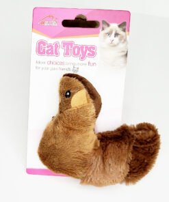 JUGUETE ARDILLA FELPA SIN RELLENO P/GATOS
