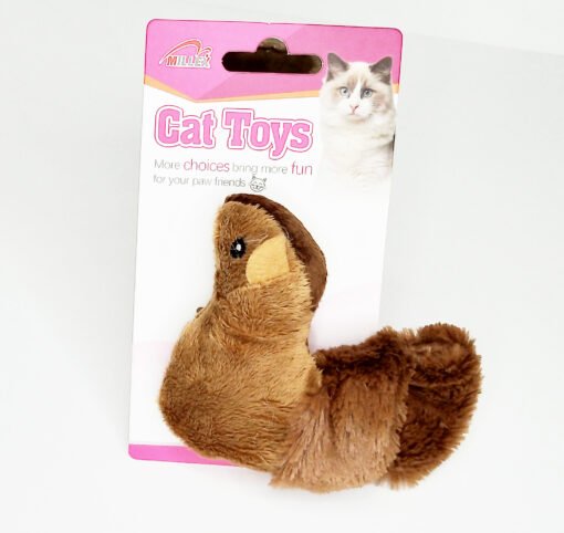 JUGUETE ARDILLA FELPA SIN RELLENO P/GATOS