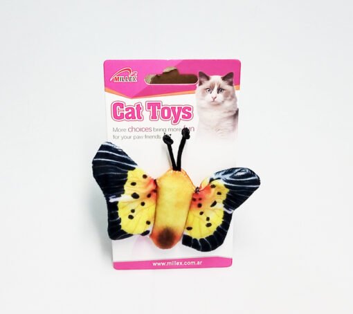 MARIPOSA EN 3D CON MENTA DE GATO MILLEX