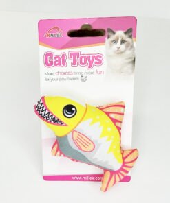 JUGUETE P/ GATOS PEZ DIBUJOS ANIMADOS 10*7