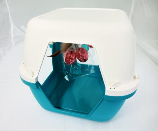 CUBO CON JUGUETES P/ GATO 36X34X30CM MILLEX