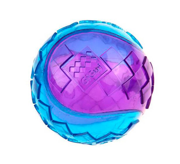 GIGWI BALL SQUEAKER PURPLE/BLUE MILLEX