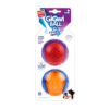 GIGWI BALL SQUEAKER PURPLE/BLUE "L" X 2 MILLEX