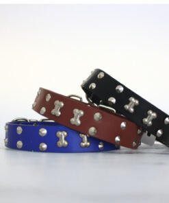 COLLAR C/16 TACHAS Y 2 HUESOS STRASS IMPORTADOR