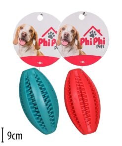 MC126 PELOTA RUGBY LIMPIA DIENTES 9CM