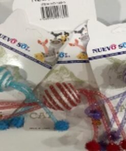 PELOTA C/6 POMPONES HILO BRILL 109-5