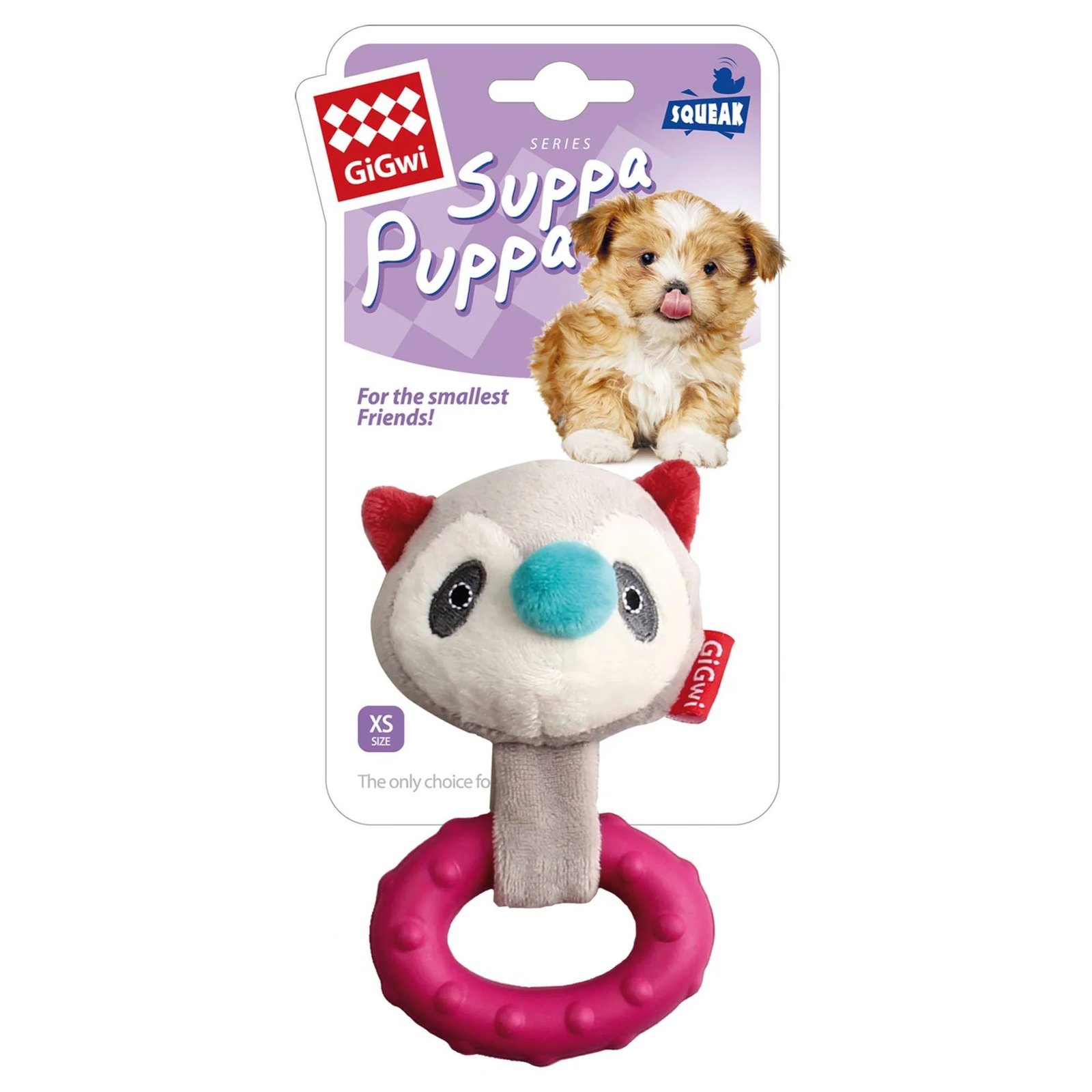 GIGWI SUPPA PUPPA COON S SIZE SQUEAKER MILLEX