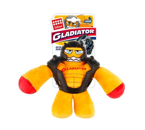 GIGWI YELLOW GLADIATOR SQUEAKER M MILLEX